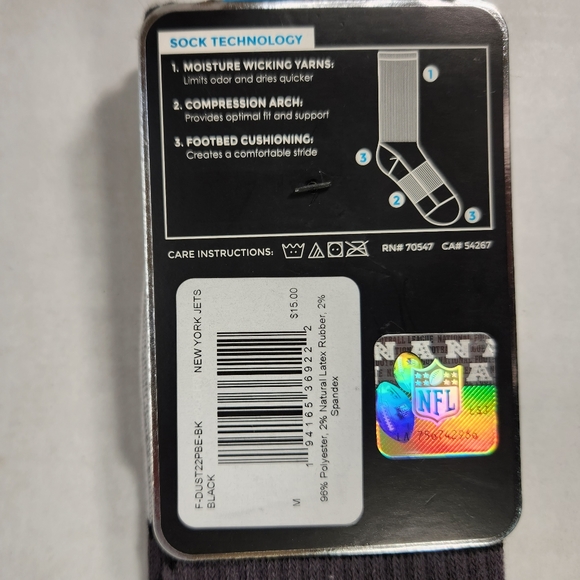 NWT Men's New York Jets '47 Crew Socks - Picture 3 of 4